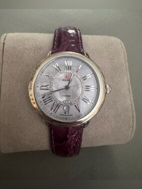 New Michele Serein Lavender Diamond Watch